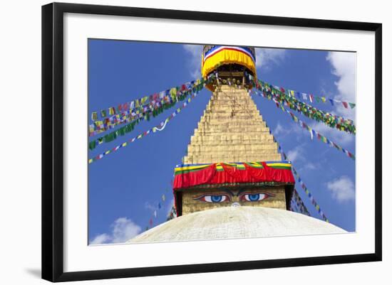 Boudhanath Stupa, Kathmandu Valley, Nepal-Peter Adams-Framed Photographic Print