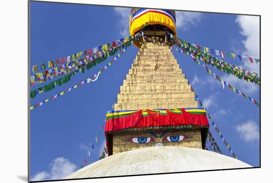 Boudhanath Stupa, Kathmandu Valley, Nepal-Peter Adams-Mounted Photographic Print