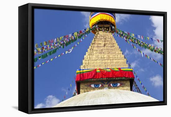 Boudhanath Stupa, Kathmandu Valley, Nepal-Peter Adams-Framed Premier Image Canvas