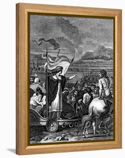 Boudicca (Boadice) Lst Century British Queen of Iceni, 1824-null-Framed Premier Image Canvas