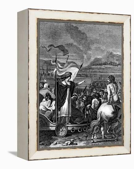 Boudicca (Boadice) Lst Century British Queen of Iceni, 1824-null-Framed Premier Image Canvas