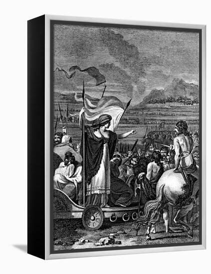 Boudicca (Boadice) Lst Century British Queen of Iceni, 1824-null-Framed Premier Image Canvas