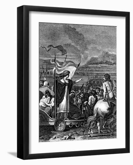 Boudicca (Boadice) Lst Century British Queen of Iceni, 1824-null-Framed Giclee Print