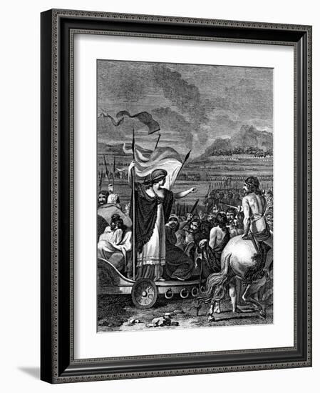 Boudicca (Boadice) Lst Century British Queen of Iceni, 1824-null-Framed Giclee Print