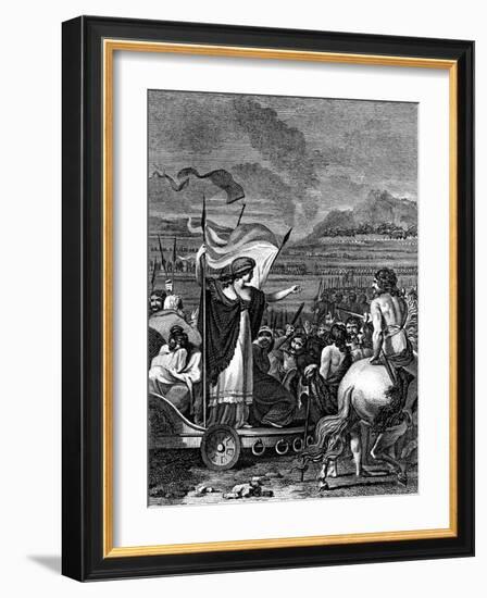 Boudicca (Boadice) Lst Century British Queen of Iceni, 1824-null-Framed Giclee Print