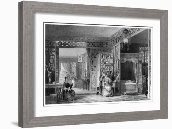 Boudoir and Bed Chamber of a Lady of Rank, China, 19th Century-W Floyd-Framed Giclee Print