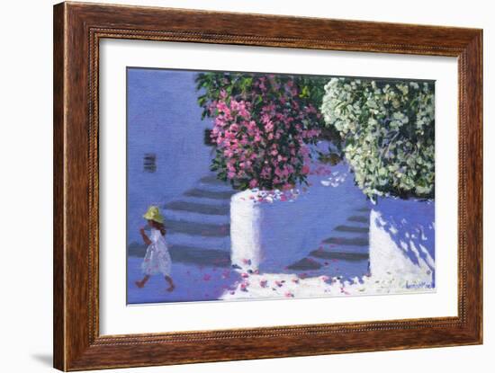 Bougainvillea, Anandas, Milos, Greek Islands-Andrew Macara-Framed Giclee Print