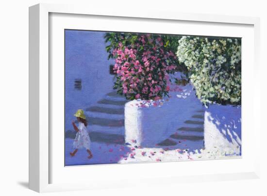 Bougainvillea, Anandas, Milos, Greek Islands-Andrew Macara-Framed Giclee Print