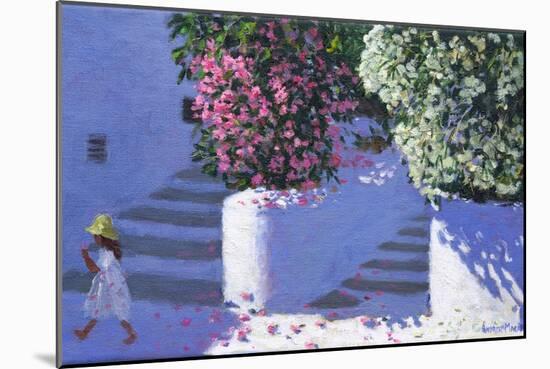 Bougainvillea, Anandas, Milos, Greek Islands-Andrew Macara-Mounted Giclee Print