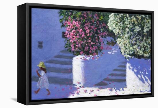 Bougainvillea, Anandas, Milos, Greek Islands-Andrew Macara-Framed Premier Image Canvas