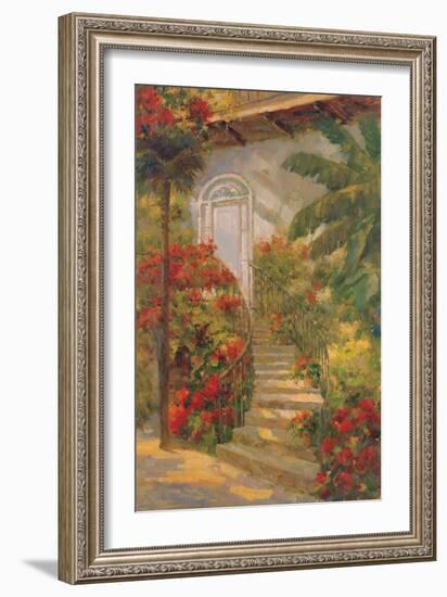 Bougainvillea Entry-Enrique Bolo-Framed Art Print