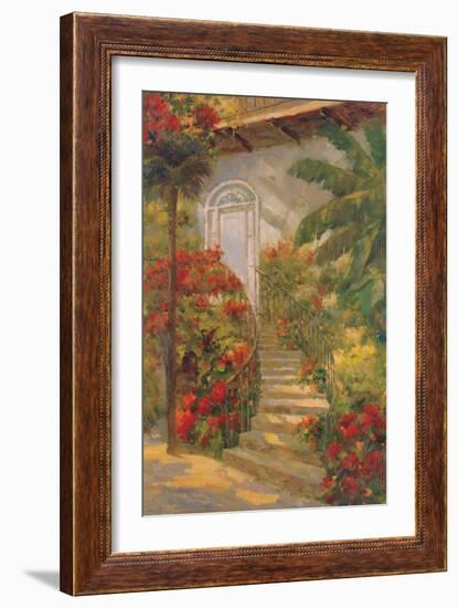 Bougainvillea Entry-Enrique Bolo-Framed Art Print