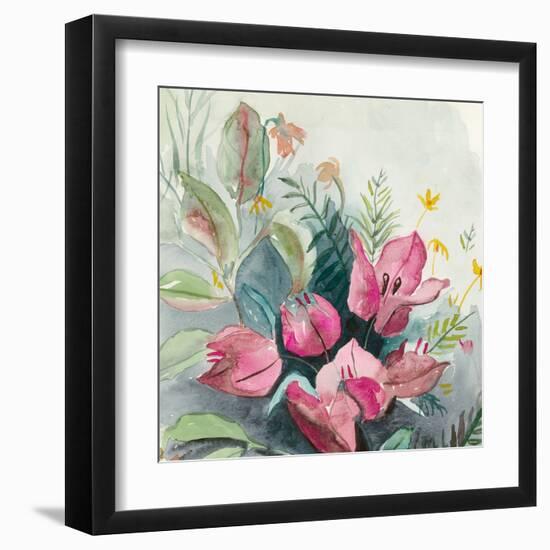 Bougainvillea Garden I-Jacob Q-Framed Art Print