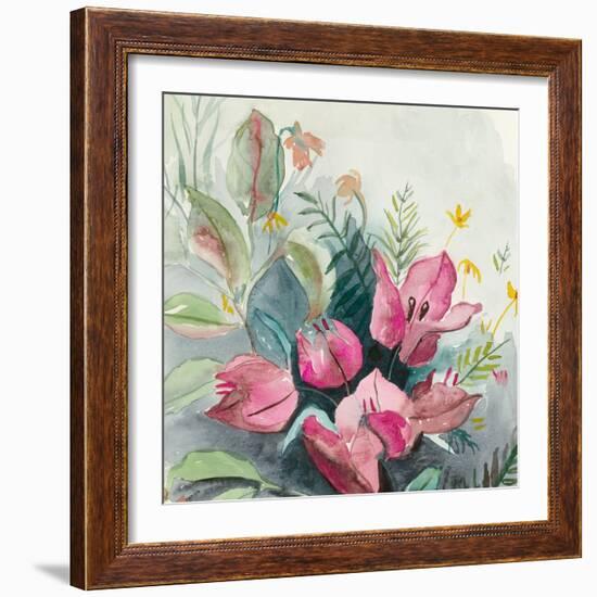 Bougainvillea Garden I-Jacob Q-Framed Art Print