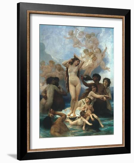 Bouguereau: Birth Of Venus-William Adolphe Bouguereau-Framed Giclee Print