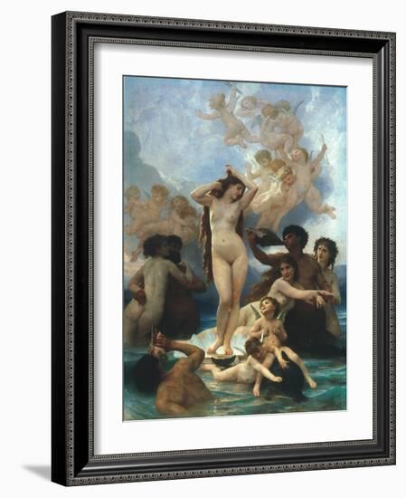 Bouguereau: Birth Of Venus-William Adolphe Bouguereau-Framed Giclee Print
