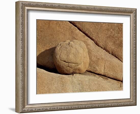 Boulder and Cracks, Joshua Tree National Park, California, United States of America, North America-James Hager-Framed Photographic Print