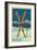 Boulder, Colorado - Crossed Skis-Lantern Press-Framed Art Print