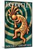 Boulder, Colorado - Kokopelli-Lantern Press-Mounted Art Print