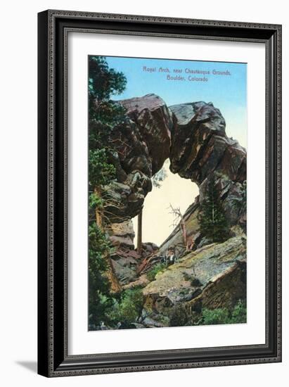 Boulder, Colorado - Royal Arch Near Chautauqua Grounds View-Lantern Press-Framed Art Print