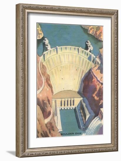 Boulder Dam, Nevada-null-Framed Art Print