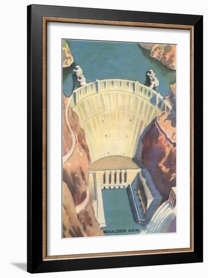 Boulder Dam, Nevada-null-Framed Art Print