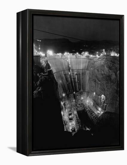 Boulder Dam under Construction-Gabriel Moulin-Framed Premier Image Canvas