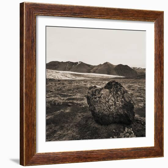 Boulder in Glacial Till-null-Framed Photographic Print