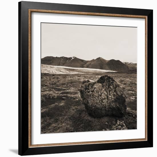 Boulder in Glacial Till-null-Framed Photographic Print