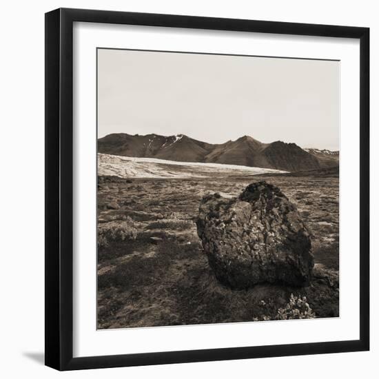 Boulder in Glacial Till-null-Framed Photographic Print