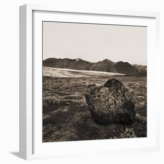 Boulder in Glacial Till-null-Framed Photographic Print