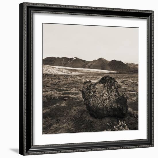 Boulder in Glacial Till-null-Framed Photographic Print