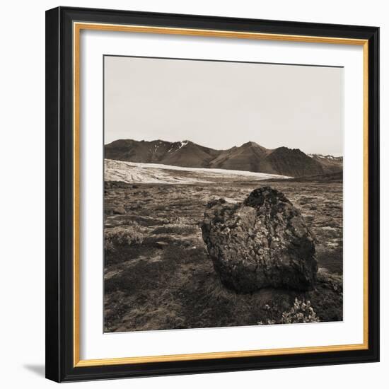 Boulder in Glacial Till-null-Framed Photographic Print