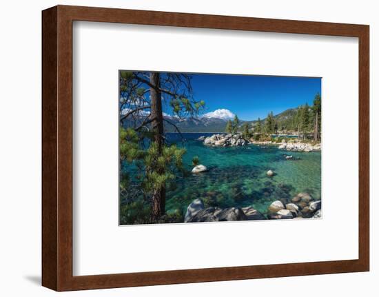 Boulders and cove at Sand Harbor State Park, Lake Tahoe, Nevada, USA-Russ Bishop-Framed Photographic Print