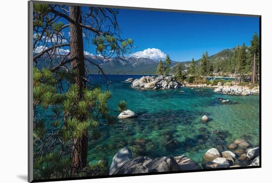 Boulders and cove at Sand Harbor State Park, Lake Tahoe, Nevada, USA-Russ Bishop-Mounted Photographic Print