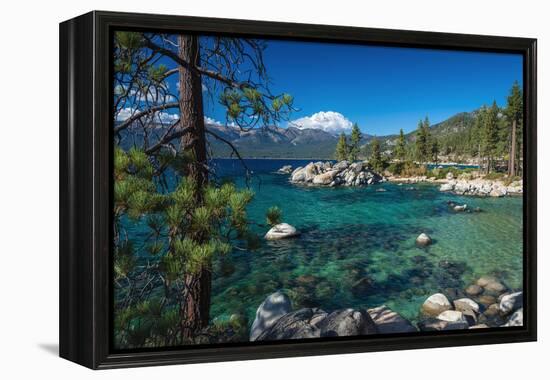 Boulders and cove at Sand Harbor State Park, Lake Tahoe, Nevada, USA-Russ Bishop-Framed Premier Image Canvas