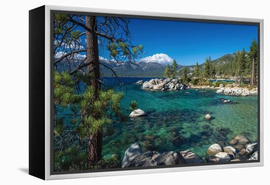 Boulders and cove at Sand Harbor State Park, Lake Tahoe, Nevada, USA-Russ Bishop-Framed Premier Image Canvas