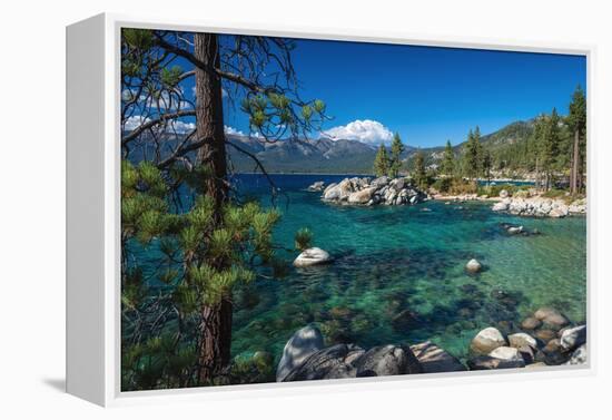 Boulders and cove at Sand Harbor State Park, Lake Tahoe, Nevada, USA-Russ Bishop-Framed Premier Image Canvas