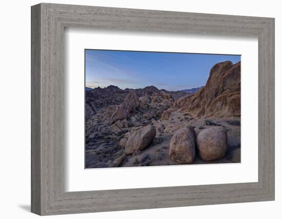 Boulders and Granite Hills, Alabama Hills, Inyo National Forest-James Hager-Framed Photographic Print