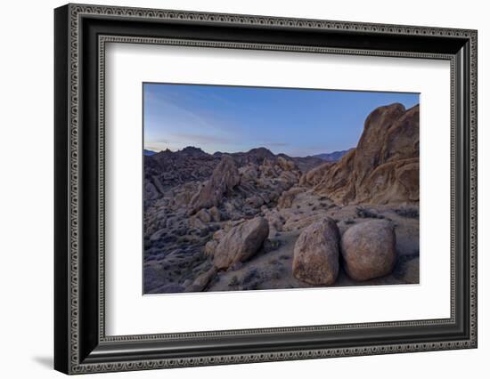 Boulders and Granite Hills, Alabama Hills, Inyo National Forest-James Hager-Framed Photographic Print