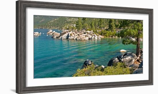 Boulders at Sand Harbor, Lake Tahoe, Nevada, USA-null-Framed Photographic Print