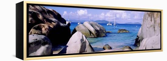 Boulders on a Coast, the Baths, Virgin Gorda, British Virgin Islands-null-Framed Stretched Canvas