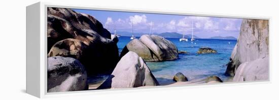 Boulders on a Coast, the Baths, Virgin Gorda, British Virgin Islands-null-Framed Stretched Canvas