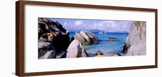 Boulders on a Coast, the Baths, Virgin Gorda, British Virgin Islands-null-Framed Photographic Print