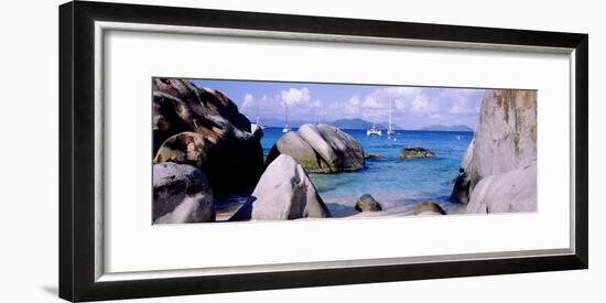 Boulders on a Coast, the Baths, Virgin Gorda, British Virgin Islands-null-Framed Photographic Print