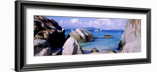Boulders on a Coast, the Baths, Virgin Gorda, British Virgin Islands-null-Framed Photographic Print