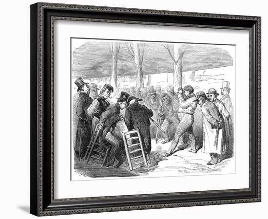 Boules, Paris-Gustave Doré-Framed Art Print