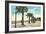 Boulevard along Beach, Santa Barbara, California-null-Framed Art Print