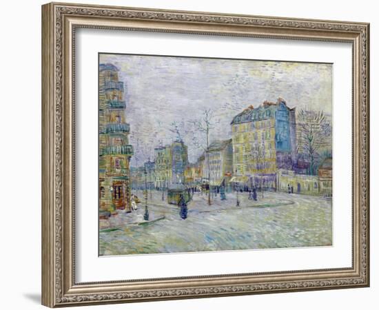 Boulevard De Clichy - Peinture De Vincent Van Gogh (1853-1890) - Oil on Canvas 1887 - Van Gogh Muse-Vincent van Gogh-Framed Giclee Print