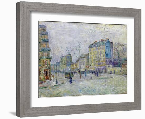 Boulevard De Clichy - Peinture De Vincent Van Gogh (1853-1890) - Oil on Canvas 1887 - Van Gogh Muse-Vincent van Gogh-Framed Giclee Print